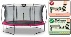 Батут з сіткою Exit Silhouette 366см pink